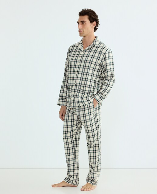 Imagen 0 de Pijama hombre algodón cuadros