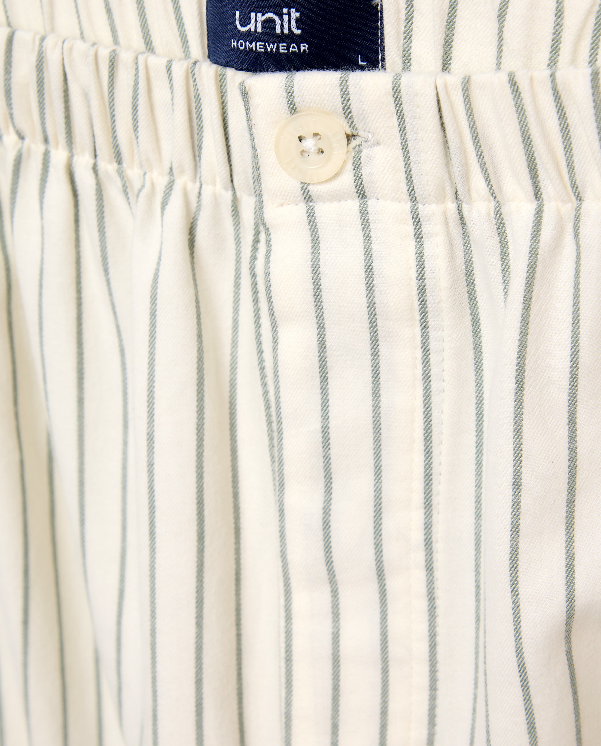 Pijama abierto hombre algodón Blanco-4