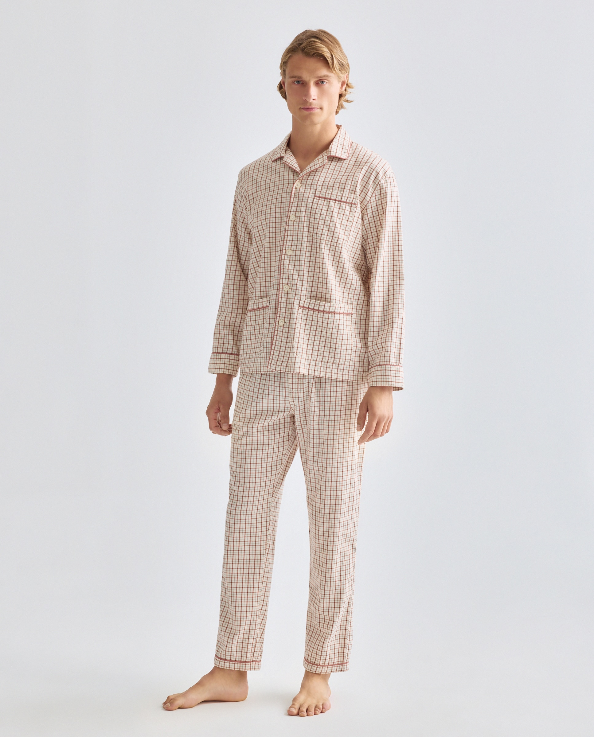 Imagen 0 de Pijama abierto hombre algodón