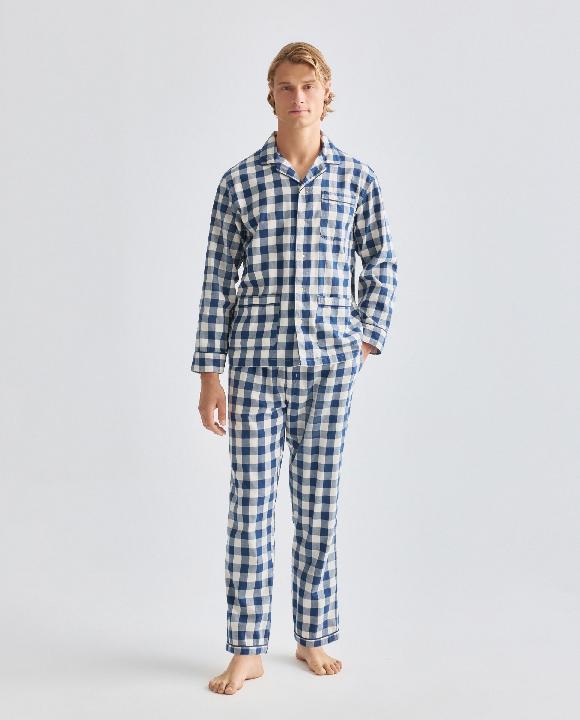 Imagen 0 de Pijama abierto hombre algodón