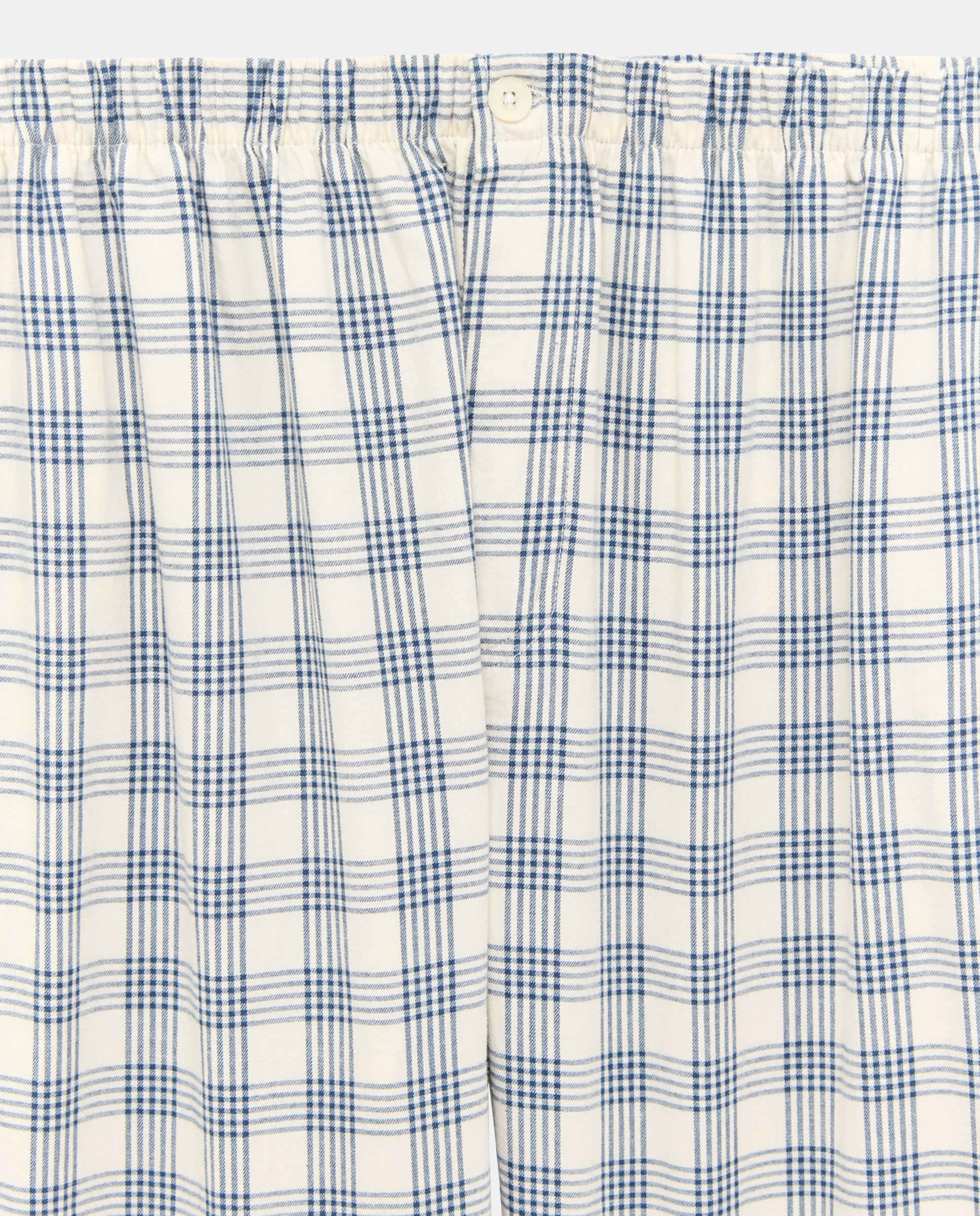 Pijama abierto hombre algodón Azul marino-4