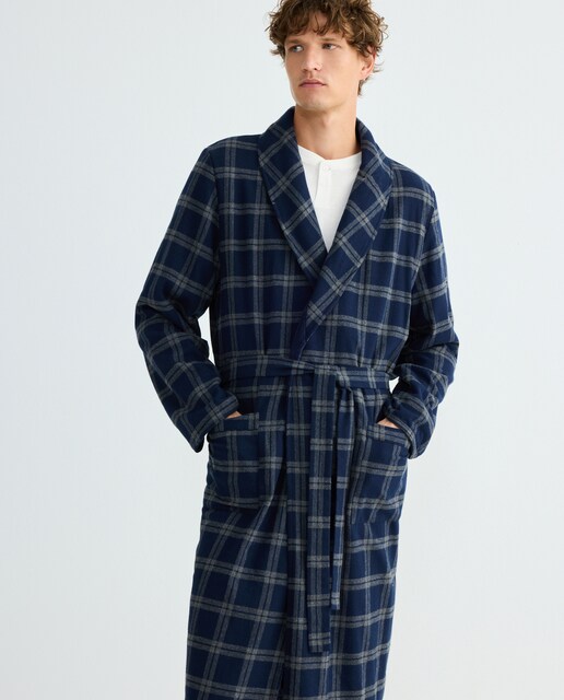 Imagen 0 de Bata hombre algodón forrada polar