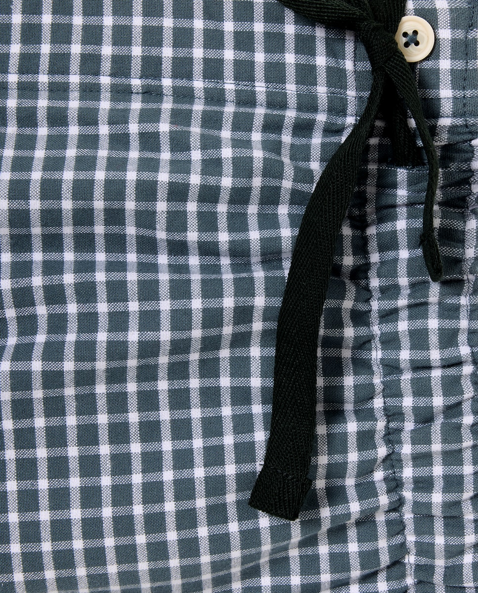 Pijama hombre combinado algodón Verde-4