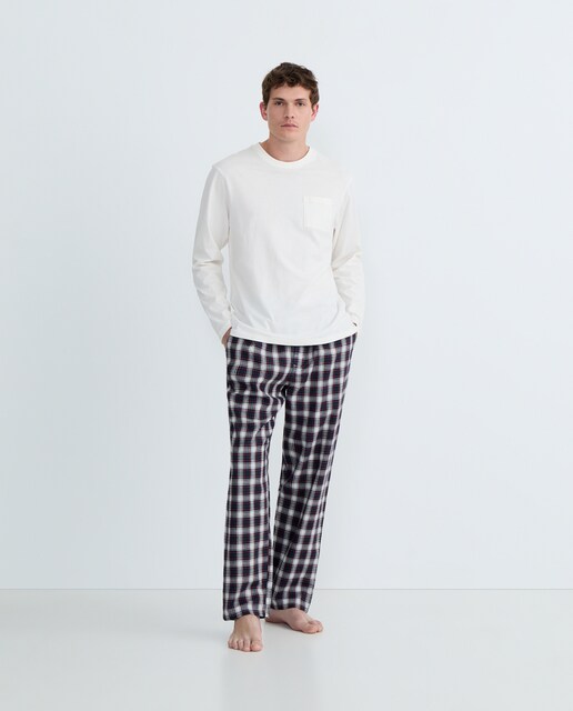 Imagen 0 de Pijama de hombre combinado algodón