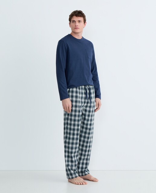 Imagen 0 de Pijama de hombre combinado algodón