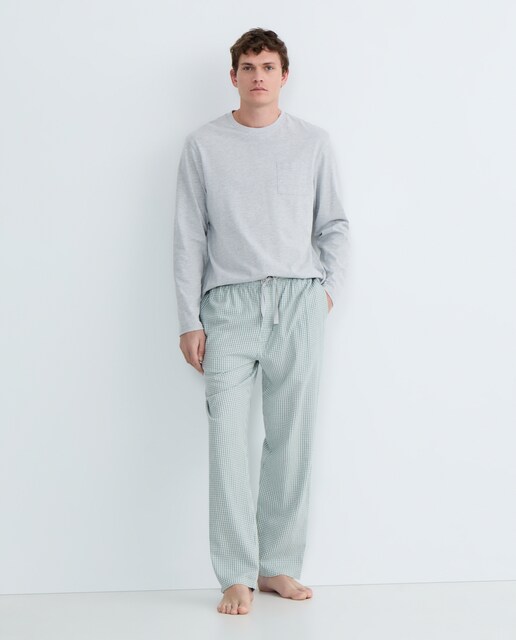 Imagen 0 de Pijama de hombre combinado algodón