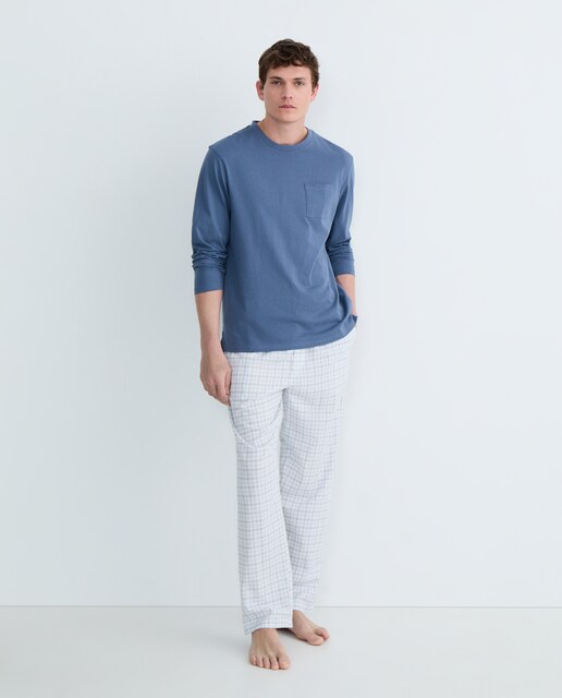 Imagen 0 de Pijama de hombre combinado algodón