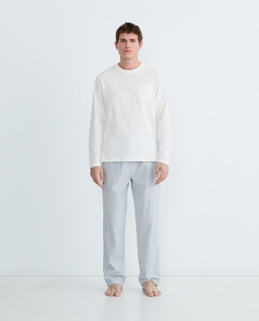 Imagen 0 de Pijama de hombre combinado algodón