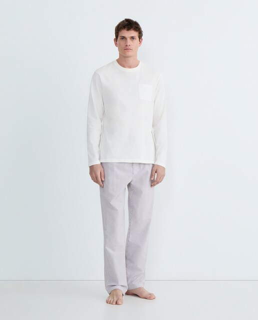 Imagen 0 de Pijama de hombre combinado algodón