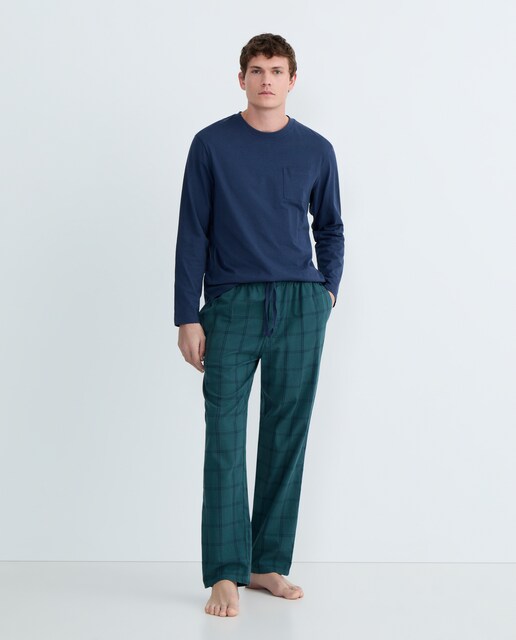 Imagen 0 de Pijama de hombre combinado algodón