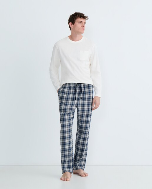 Imagen 0 de Pijama de hombre combinado algodón