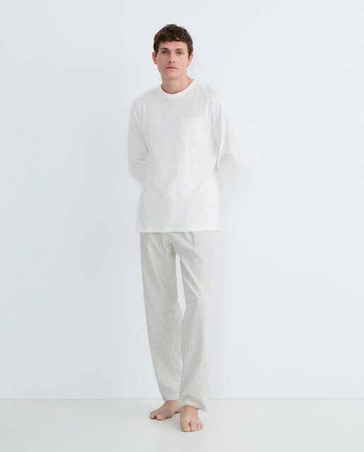 Imagen 0 de Pijama de hombre combinado algodón