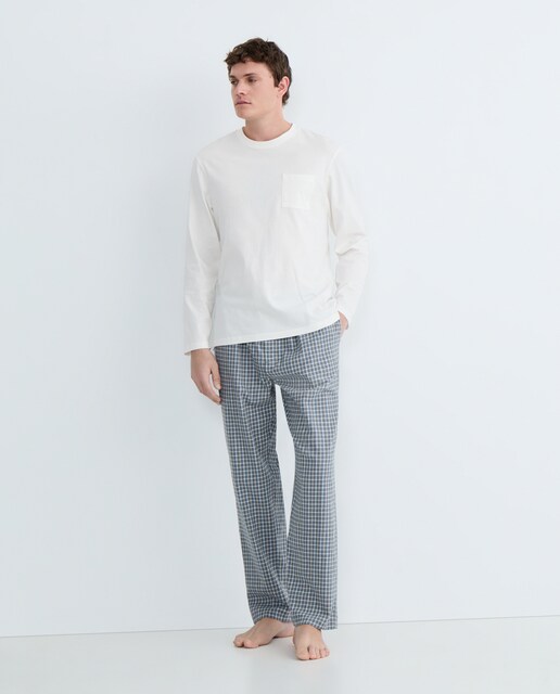 Imagen 0 de Pijama de hombre combinado algodón