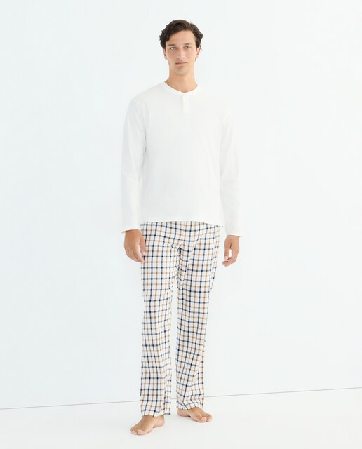 Imagen 0 de Pijama hombre combinado algodón con bolsa