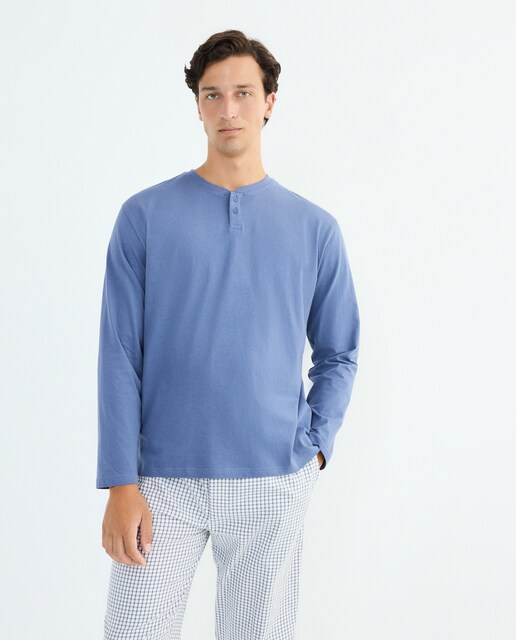 Imagen 0 de Pijama hombre combinado algodón con bolsa