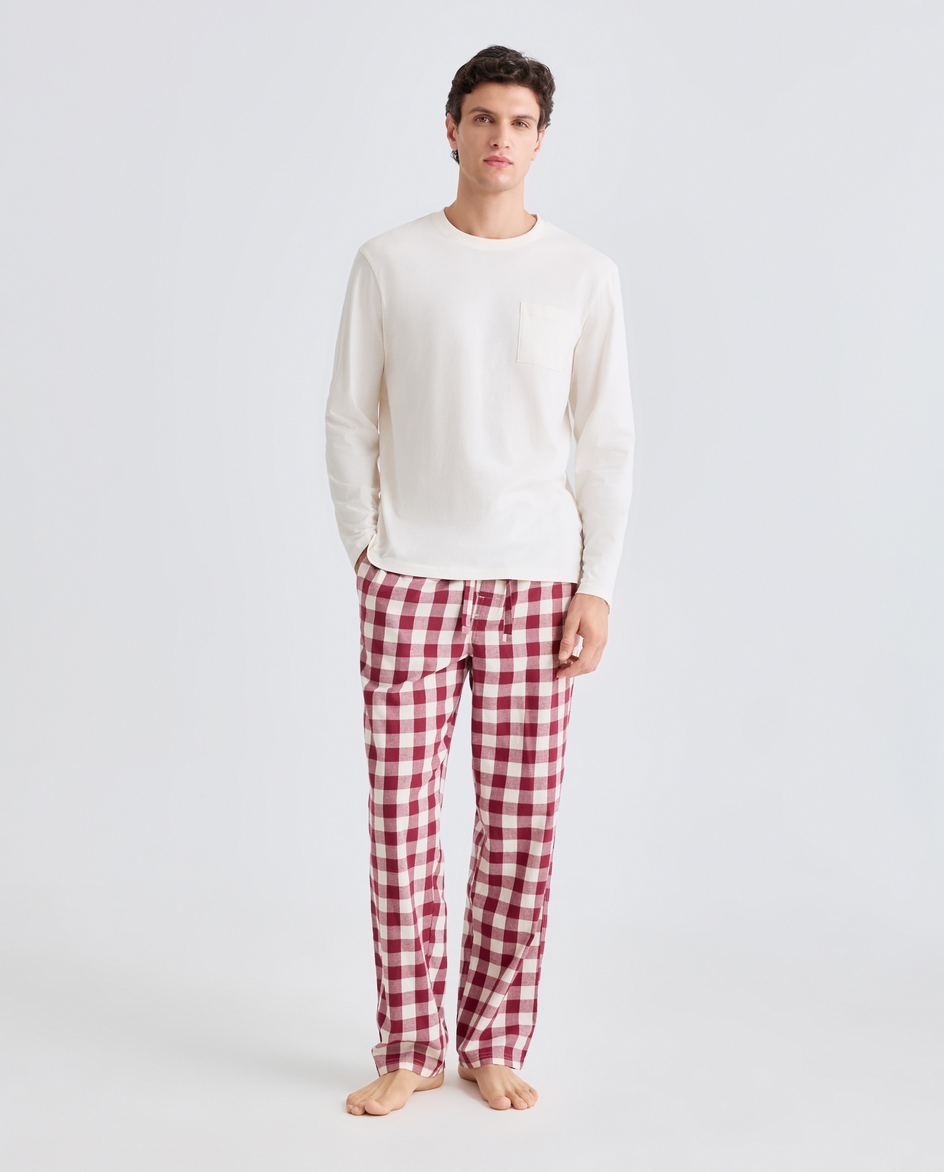 Imagen 0 de Pijama hombre combinado algodón