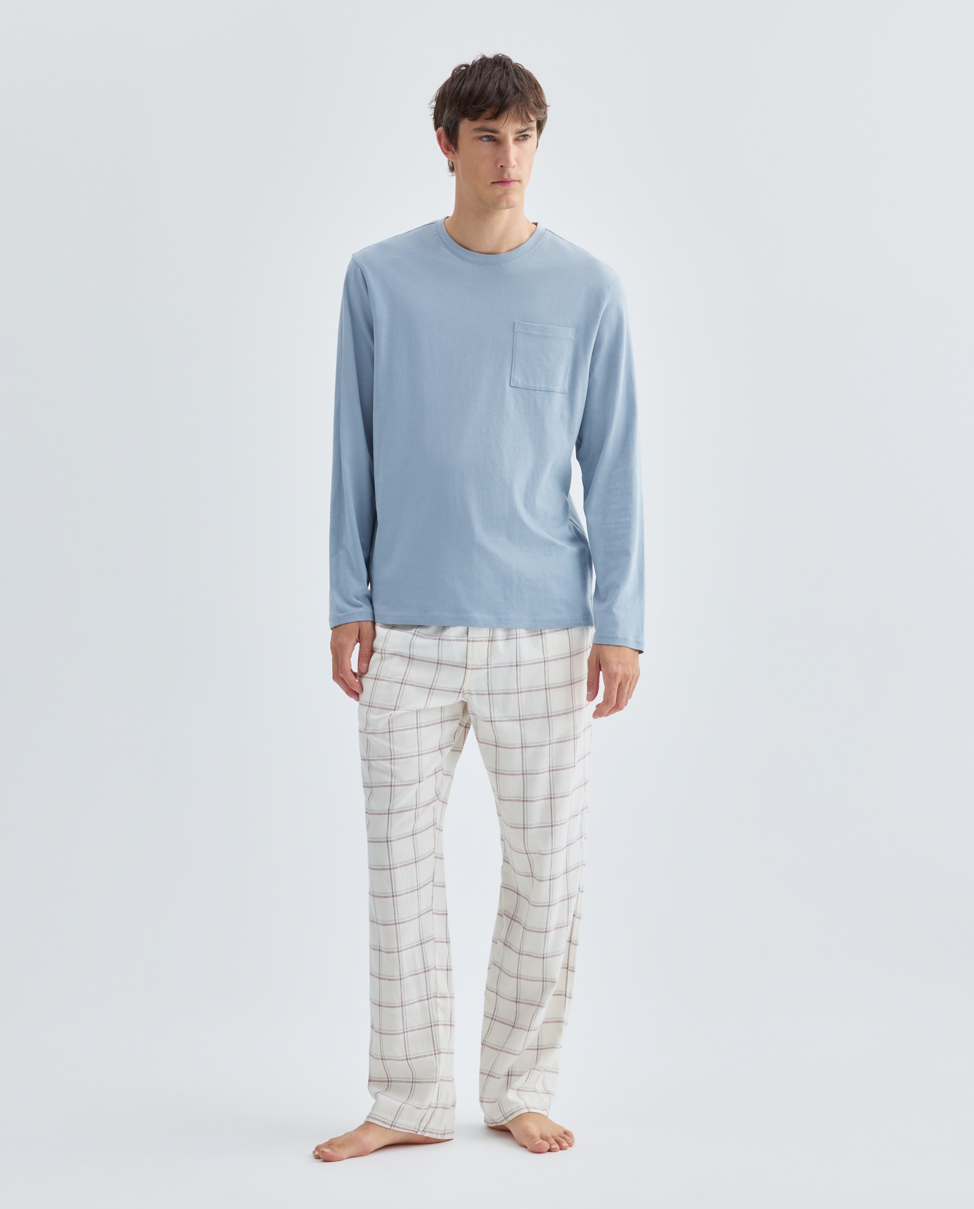 Imagen 0 de Pijama hombre combinado algodón
