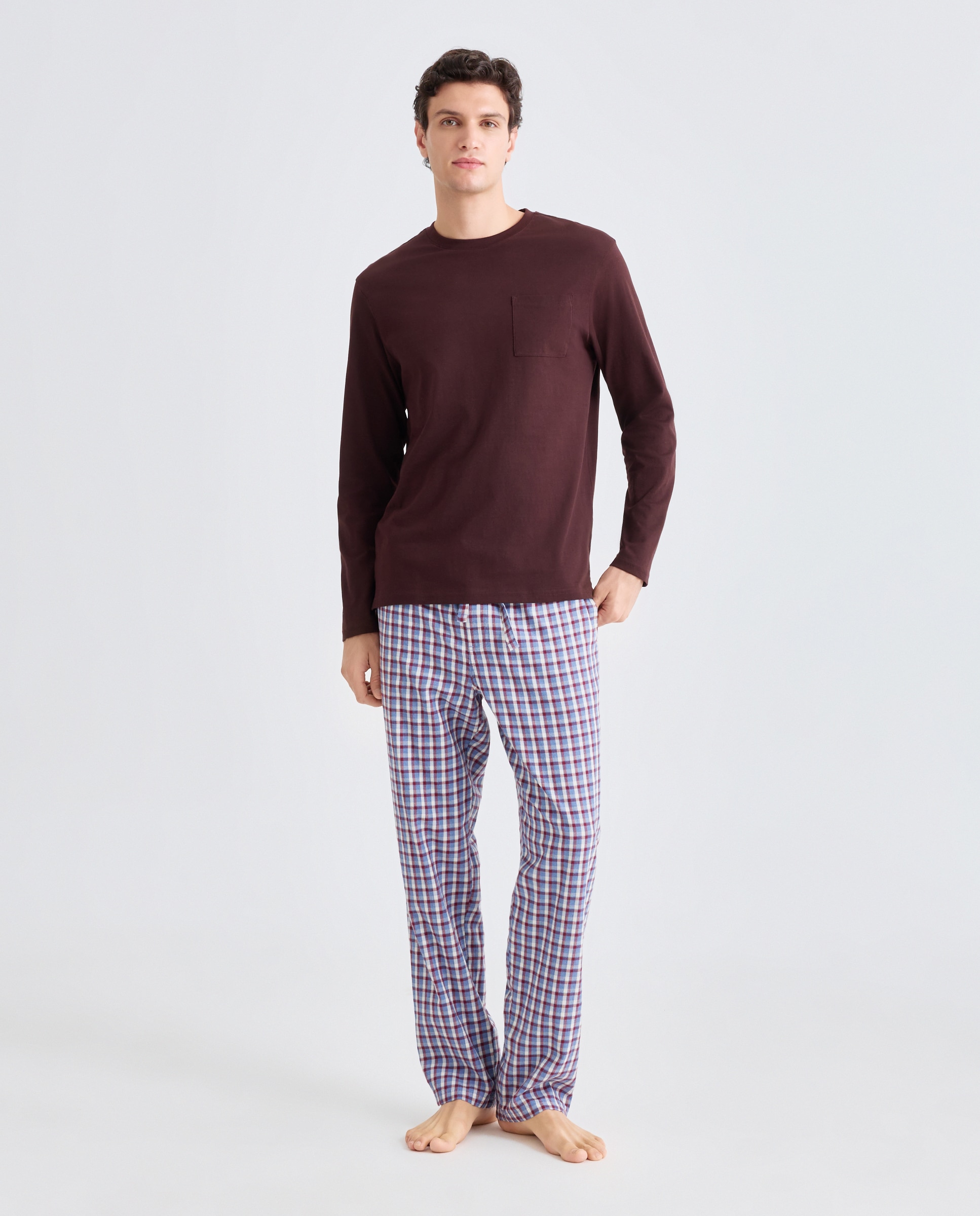 Imagen 0 de Pijama hombre combinado algodón