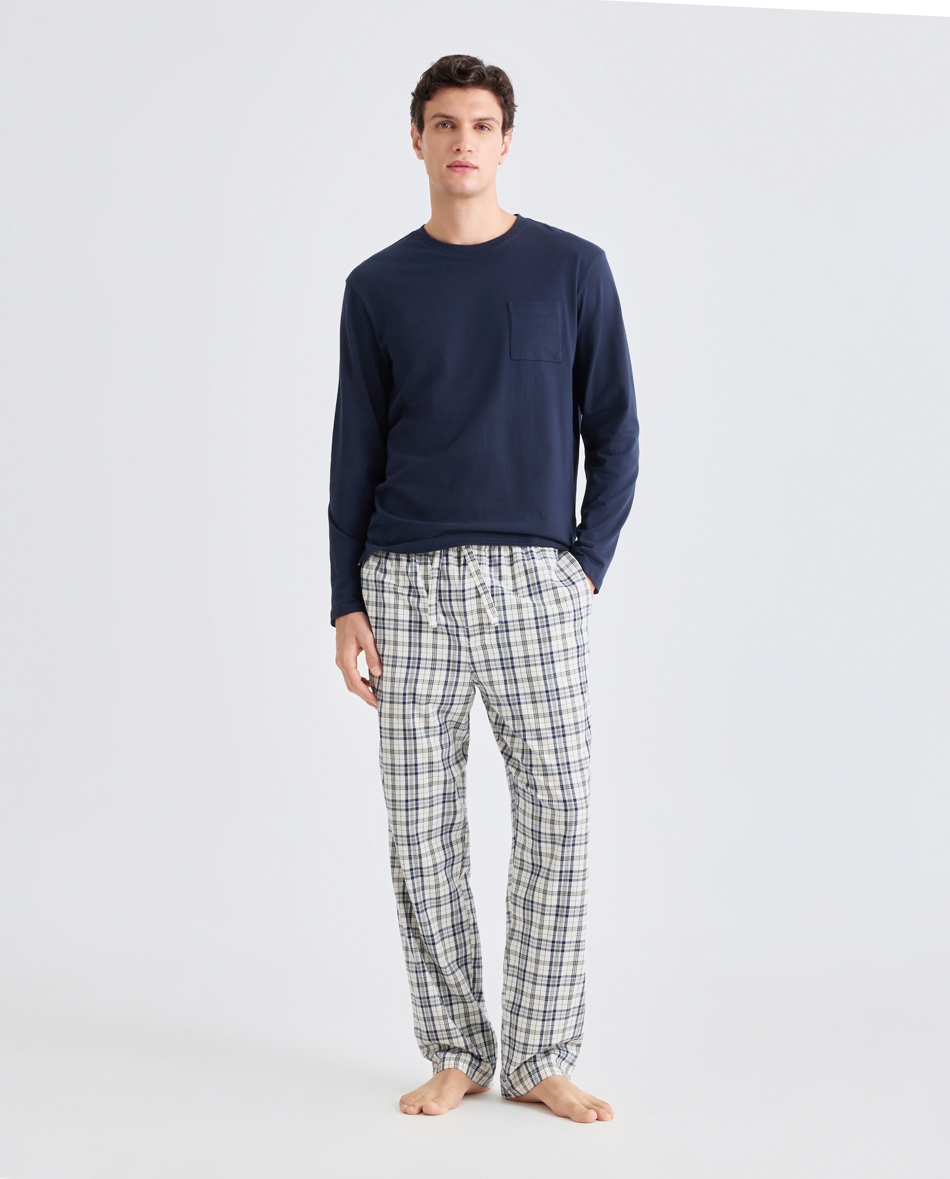 Imagen 0 de Pijama hombre combinado algodón