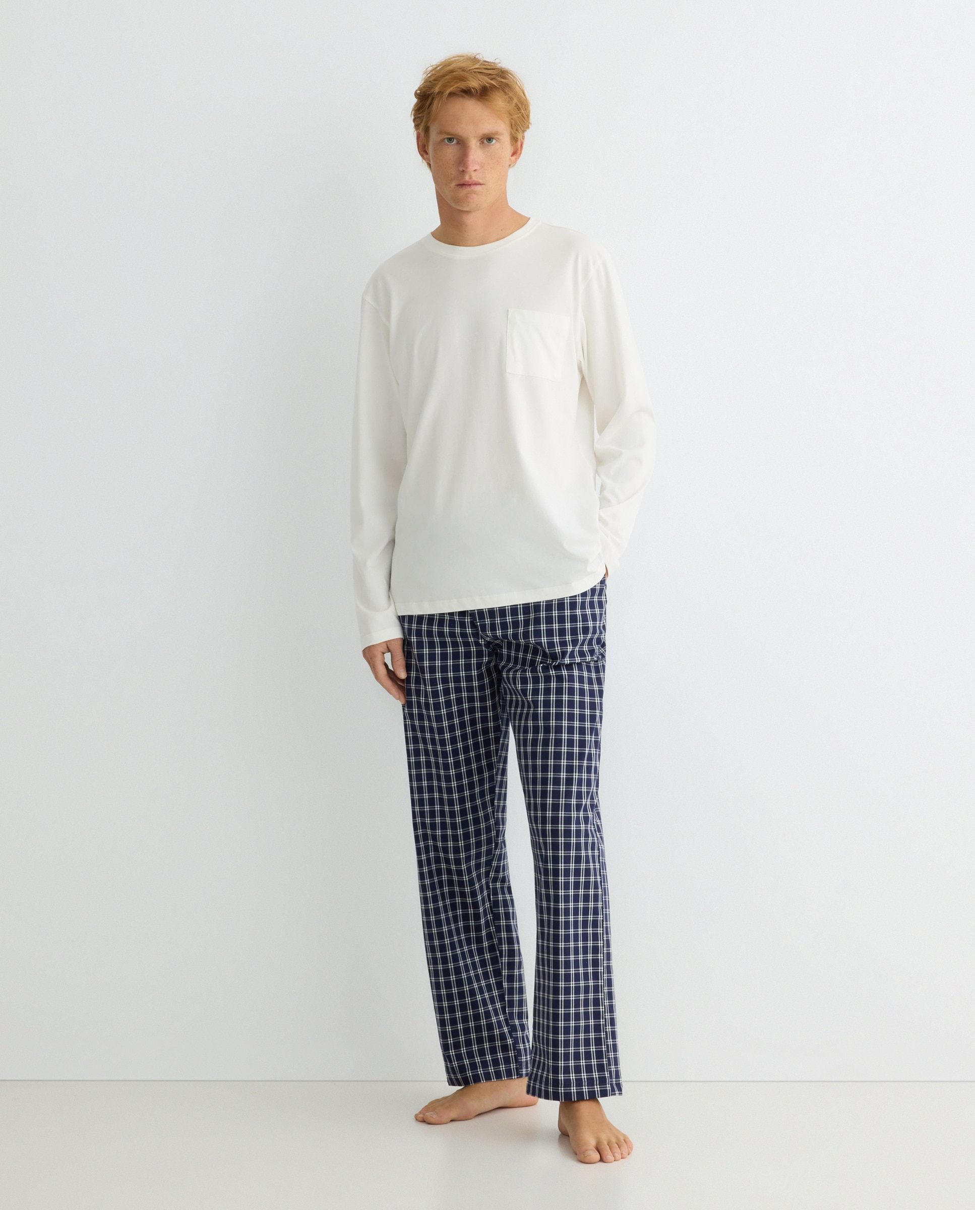 Imagen 0 de Pijama combinado manga larga Pantalón largo algodón