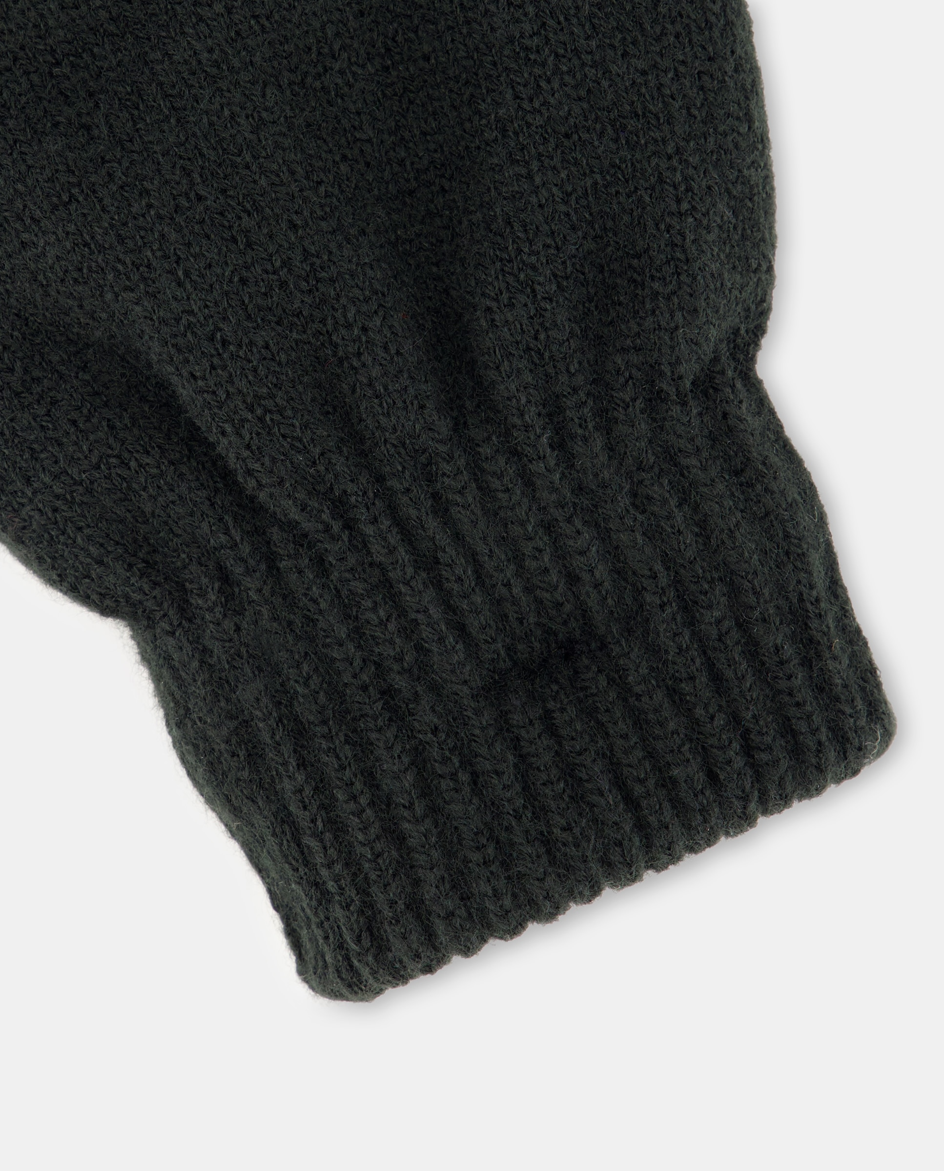 Guante punto forrado polar hombre Negro-2