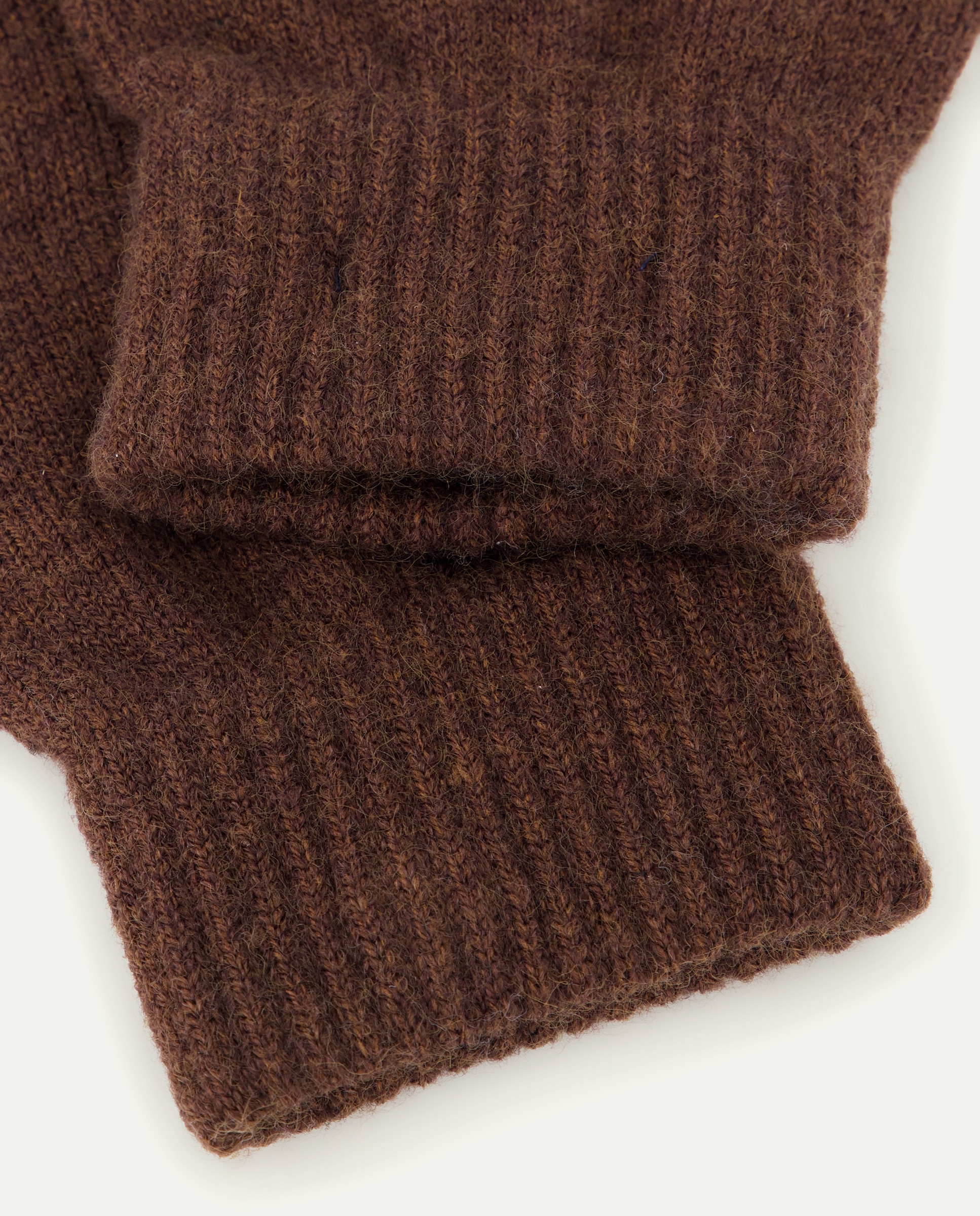 Guantes punto hombre Marrón-2