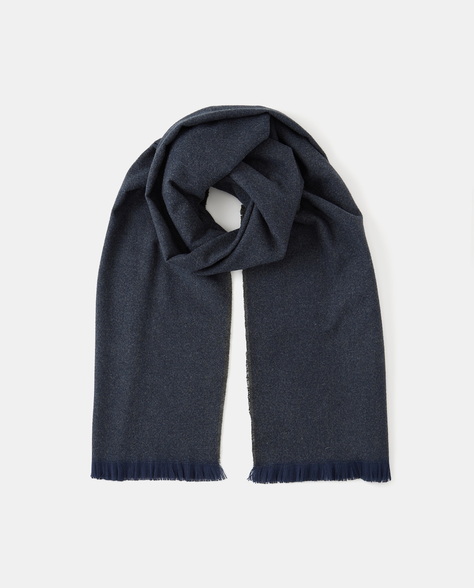 Bufanda lisa hombre 430 Azul oscuro-2