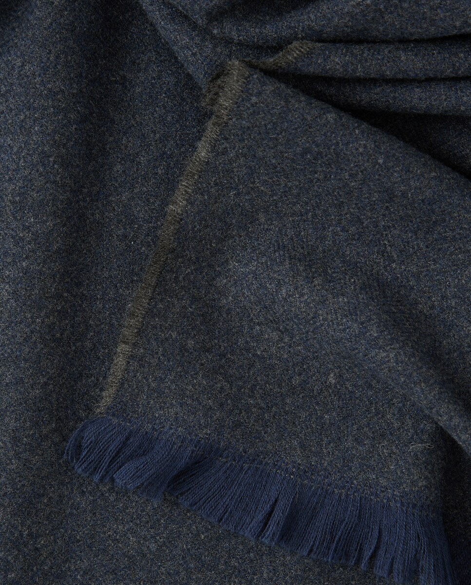 Bufanda lisa hombre 430 Azul oscuro-3