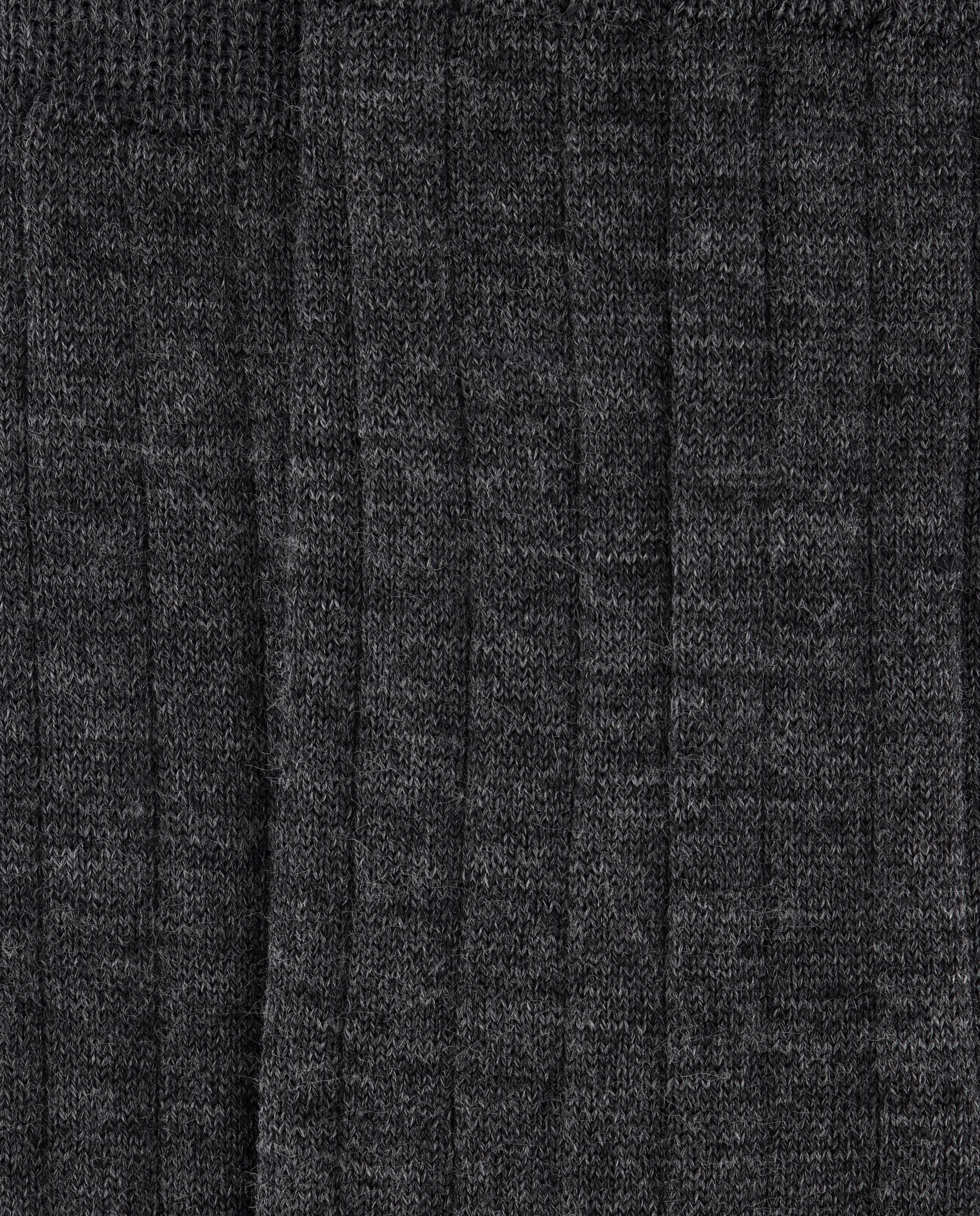 Calcetín lana canalé hombre Gris oscuro-2