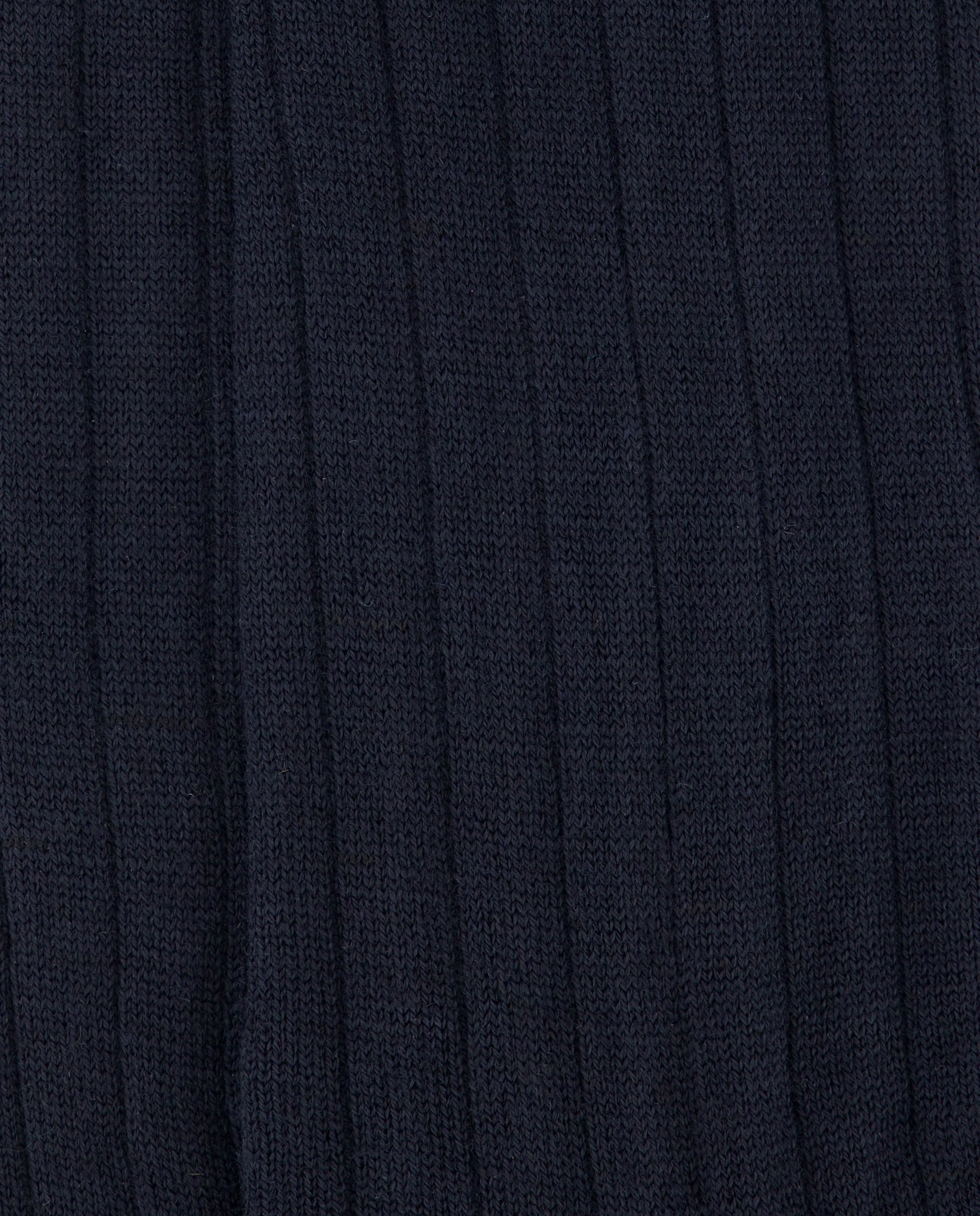 Calcetín lana canalé hombre Azul oscuro-2