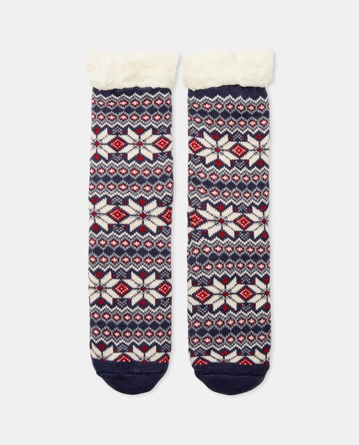 Imagen 0 de Calcetín forrado navideño hombre