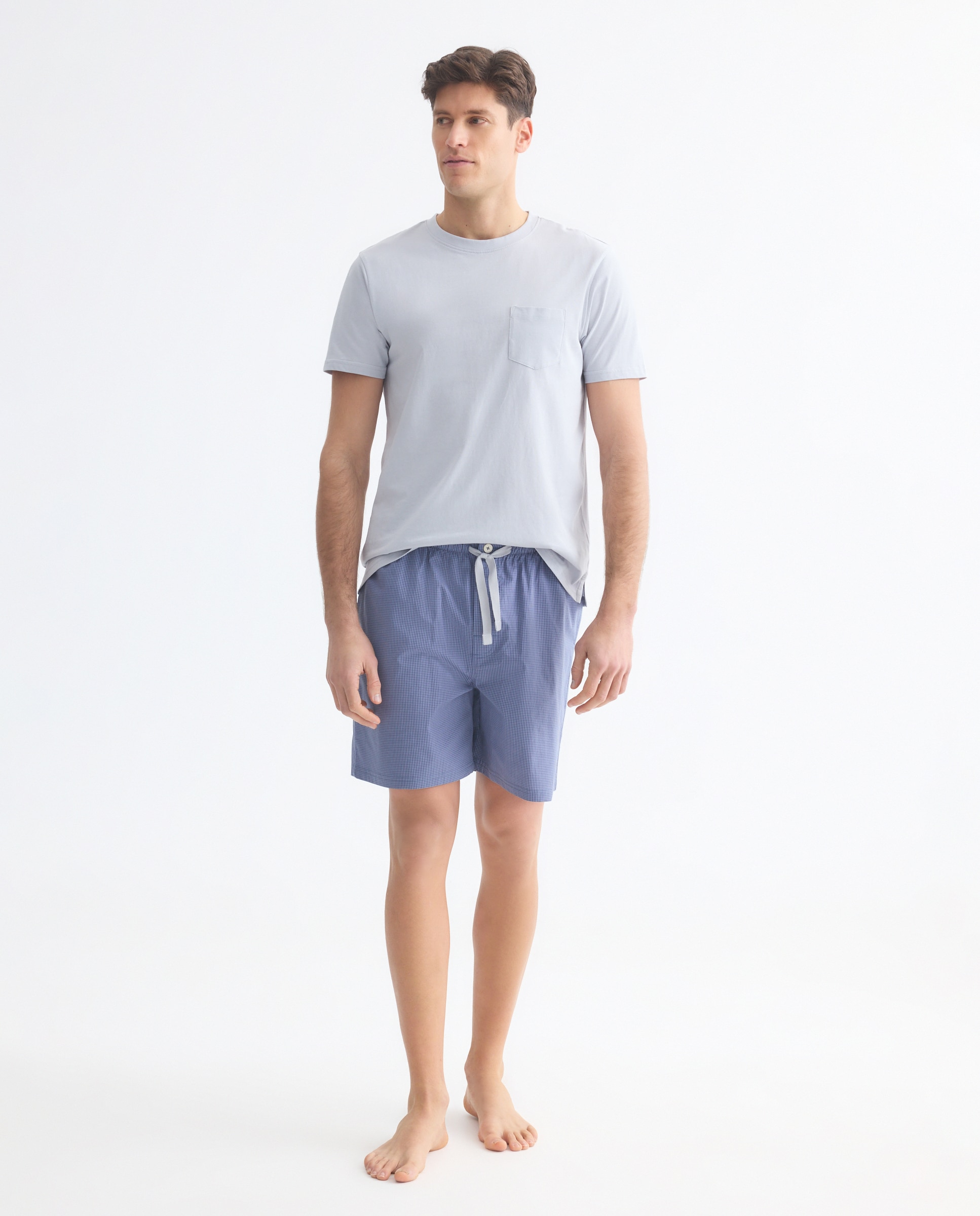 Imagen 0 de Pijama hombre algodón combinado corto