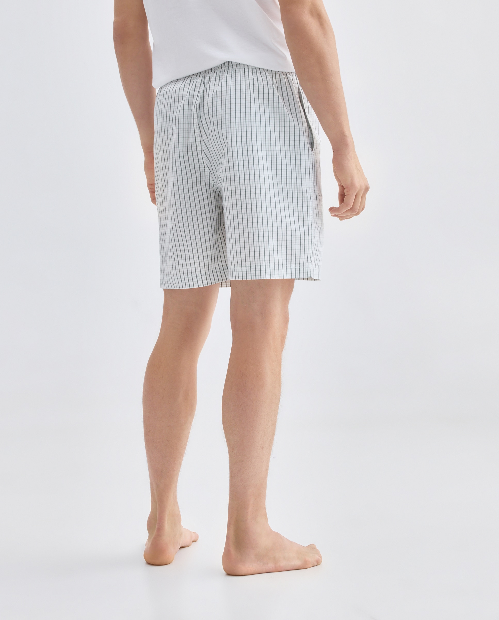 Pantalón pijama hombre algodón con bolsillos Verde-3
