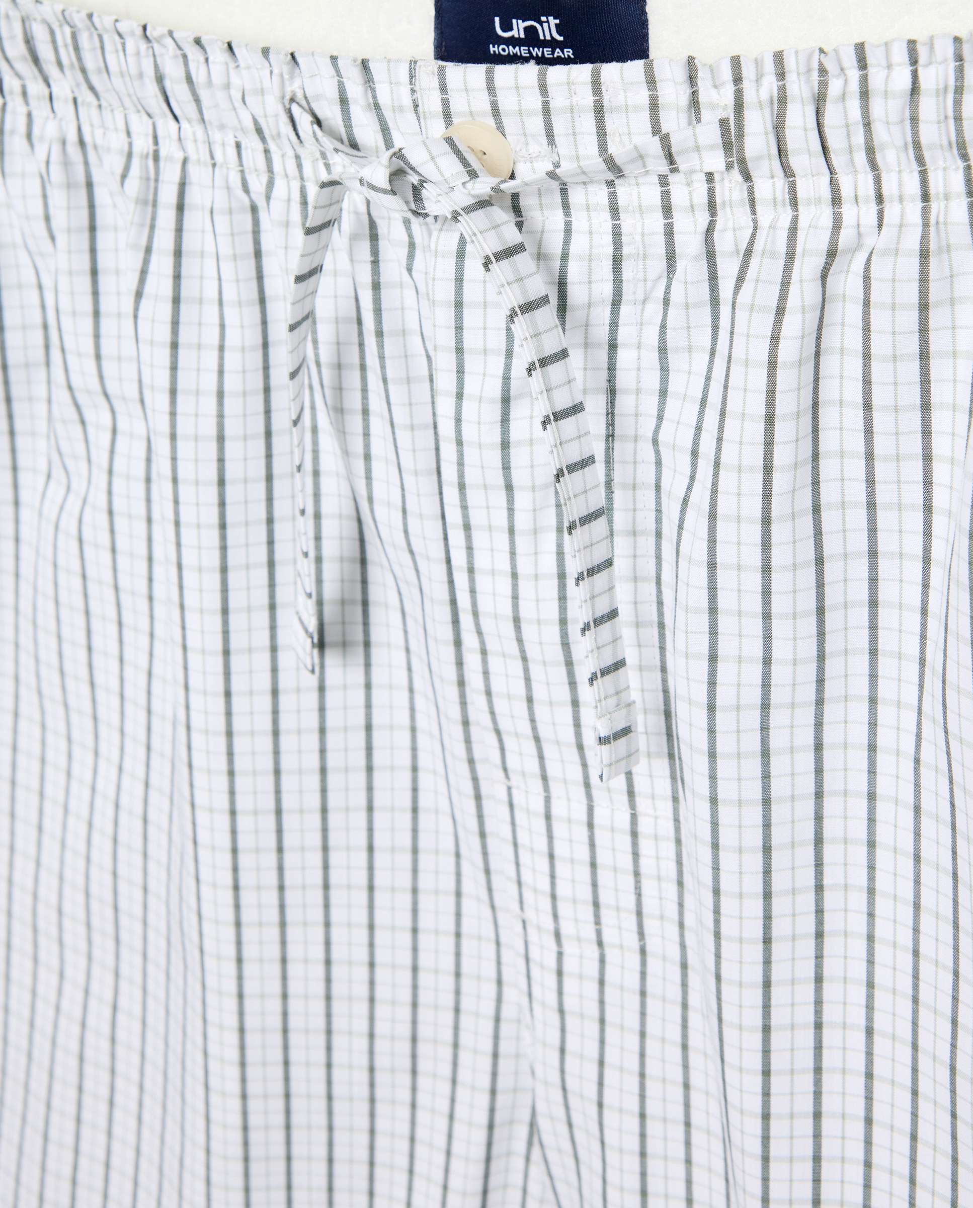 Pantalón pijama hombre algodón con bolsillos Verde-5