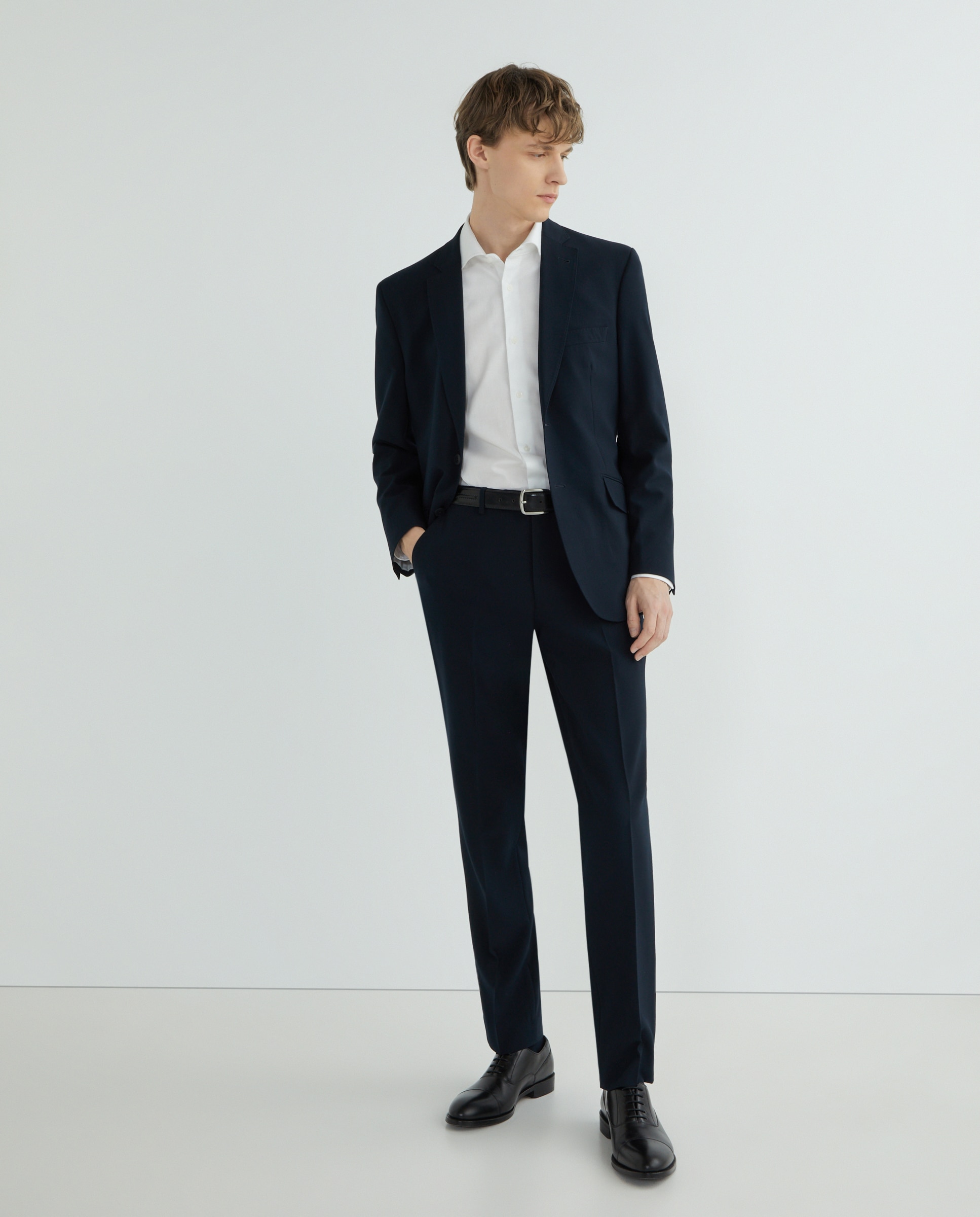 Imagen 0 de Pantalón de traje básico de hombre sin pinza Classic Fit