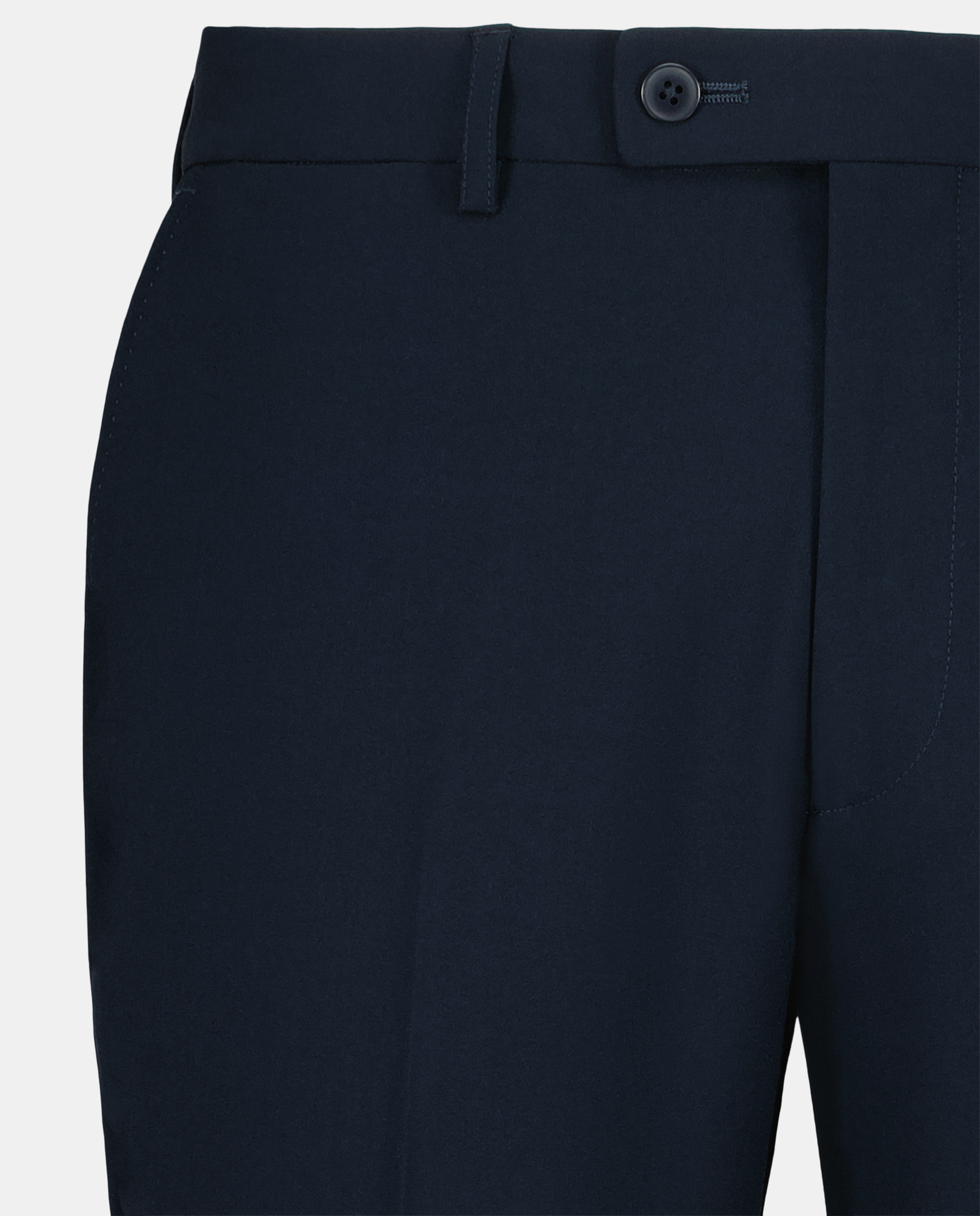 Pantalón de traje básico de hombre sin pinza Classic Fit Azul marino-5
