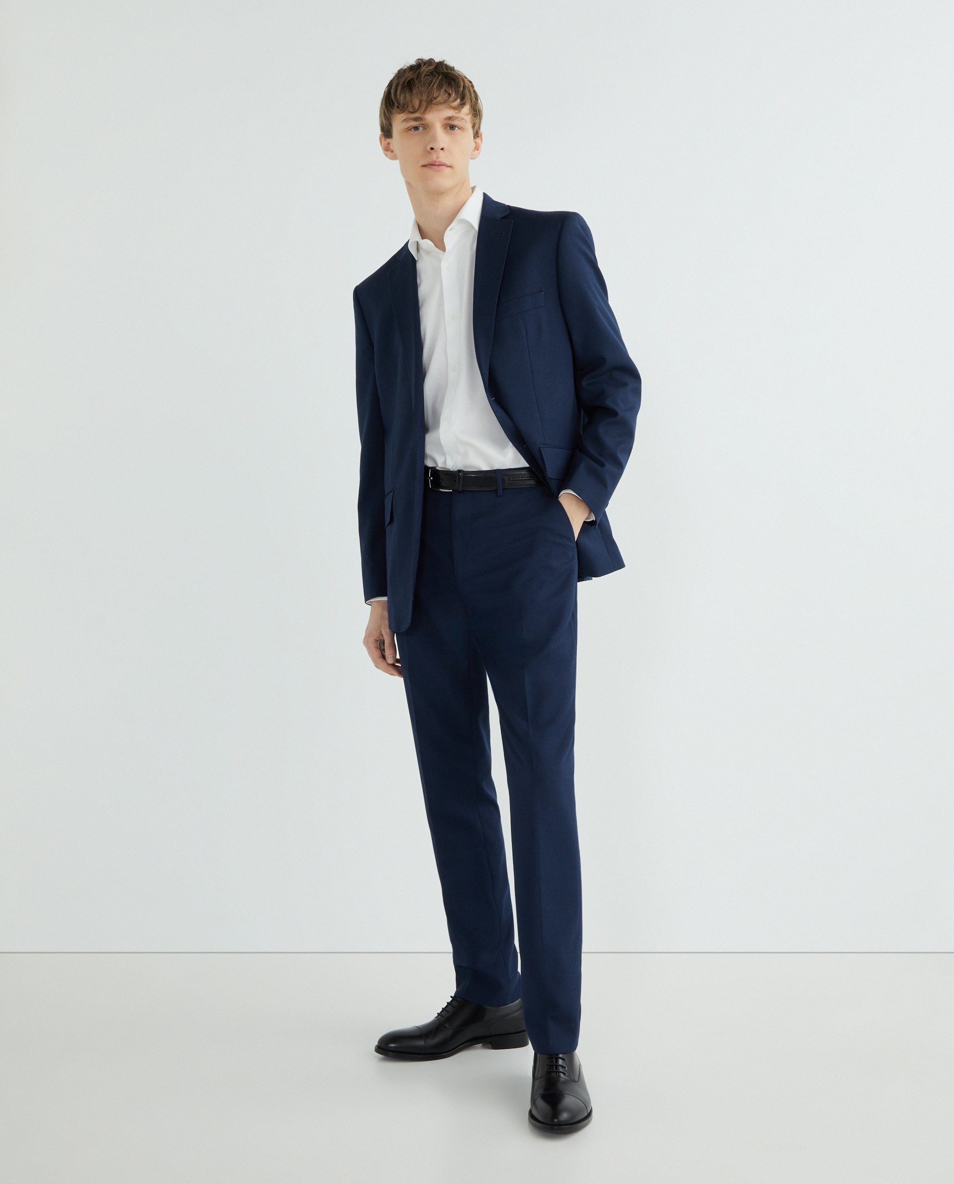 Imagen 0 de Pantalón de traje ojo de perdiz sin pinza de hombre Classic Fit