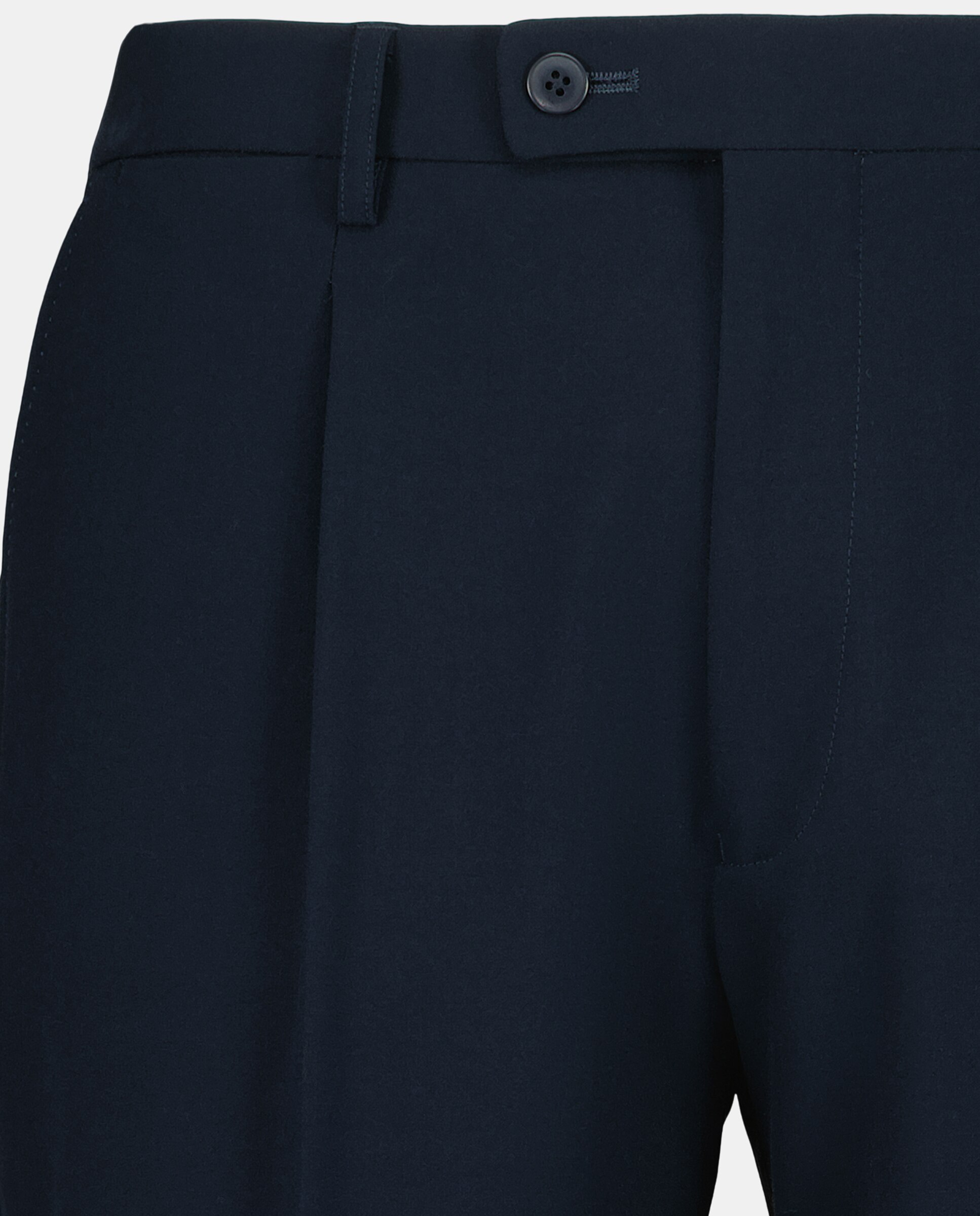Pantalón de traje básico de hombre con pinza Classic Fit Azul marino-5