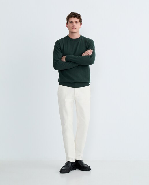 Imagen 0 de Jersey de hombre cuello caja liso Cotton Cashmere