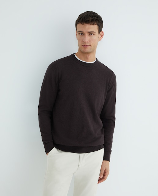 Imagen 0 de Jersey de hombre cuello caja liso Cotton Cashmere