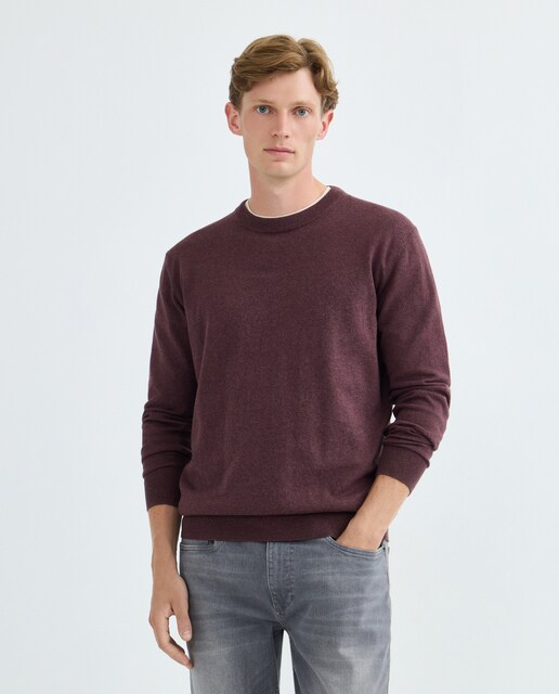 Imagen 0 de Jersey de hombre cuello caja liso Cotton Cashmere