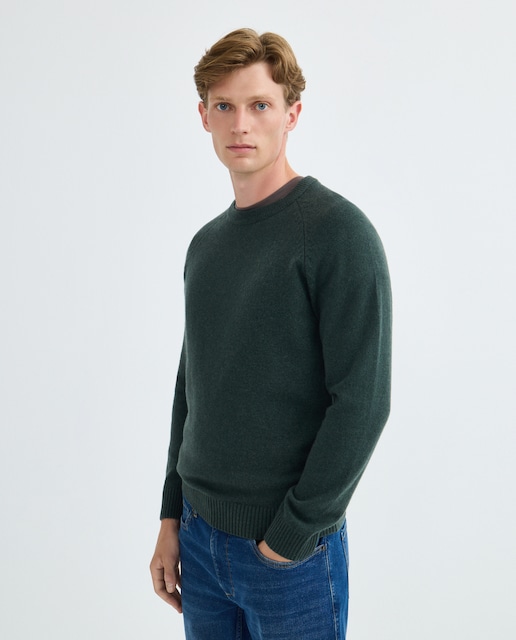 Imagen 0 de Jersey de hombre cuello caja liso Lambswool Nylon