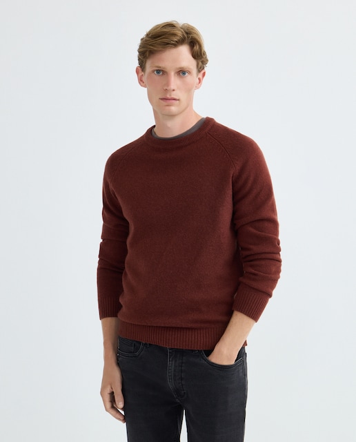 Imagen 0 de Jersey de hombre cuello caja liso Lambswool Nylon