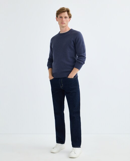 Imagen 0 de Jersey de hombre cuello caja liso Lambswool Nylon