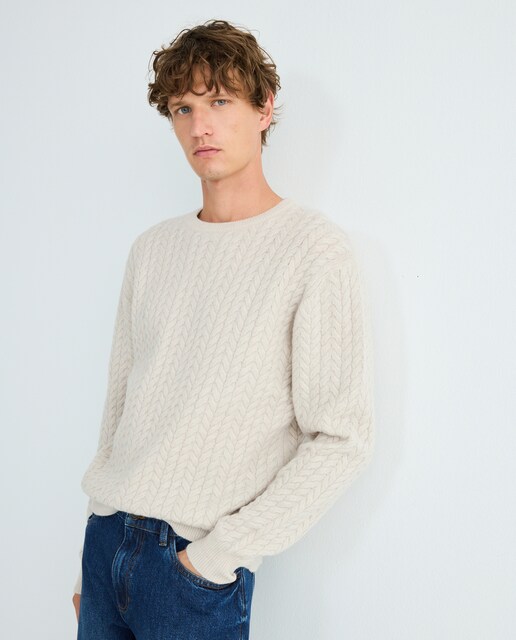 Imagen 0 de Jersey de hombre cuello caja ochos Lambswool Nylon