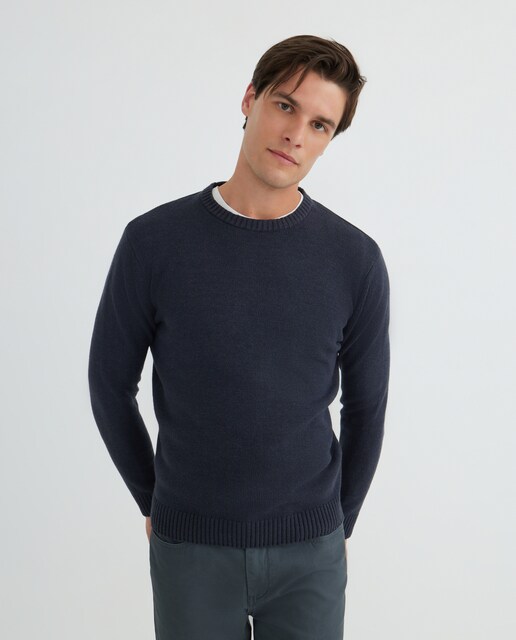 Imagen 0 de Jersey de hombre cuello caja liso Cotton Acrilico