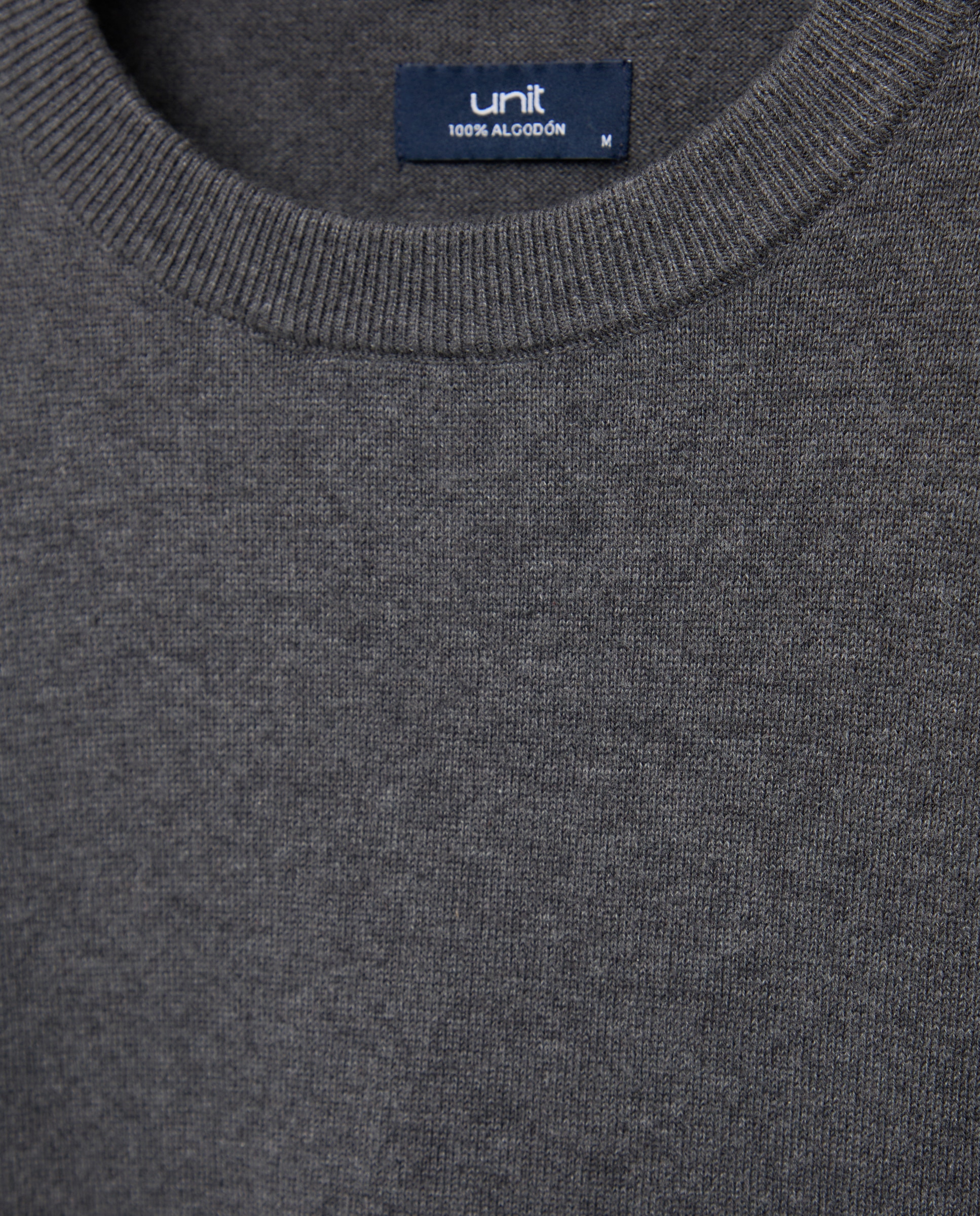 Jersey de hombre cuello caja liso 100% Algodón 830 Antracita-4