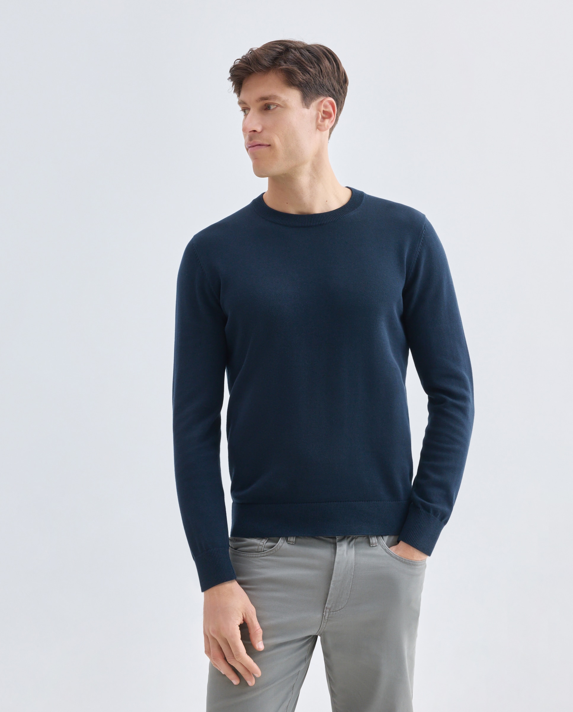 Imagen 0 de Jersey de hombre cuello caja liso 100% Algodón