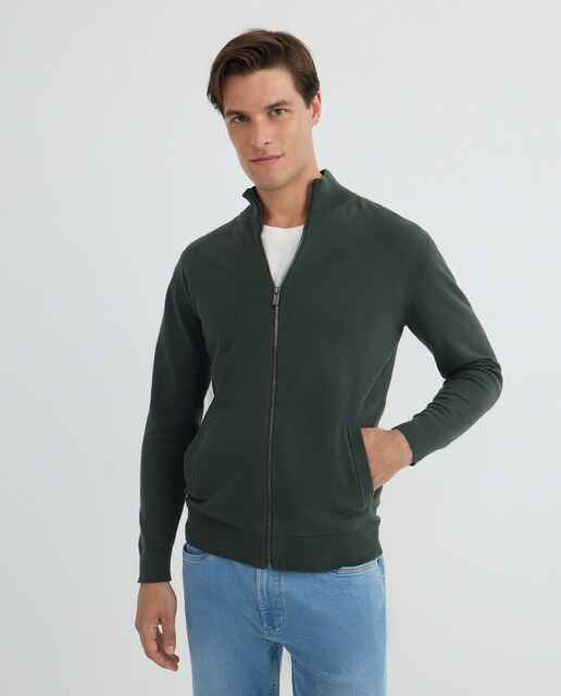 Imagen 0 de Chaqueta de hombre cremallera lisa 100% Algodón