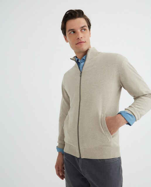 Imagen 0 de Chaqueta de hombre cremallera lisa 100% Algodón